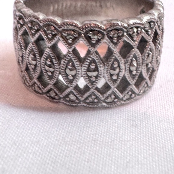 💍 Stunning Vintage Boho Chic Weaved .925 Sterling Silver Weaved Celtic Ring - Picture 12 of 16